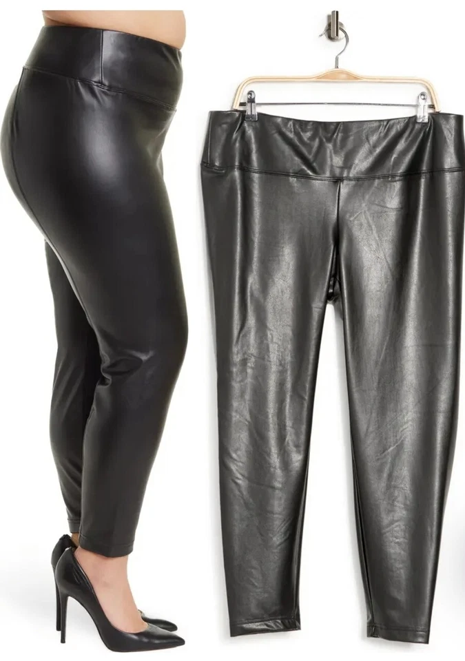 Леггинсы Catherine Malandrino эластичные искусственная кожа на лодыжку 1X увеличенный размер - Изображение 3 из 4