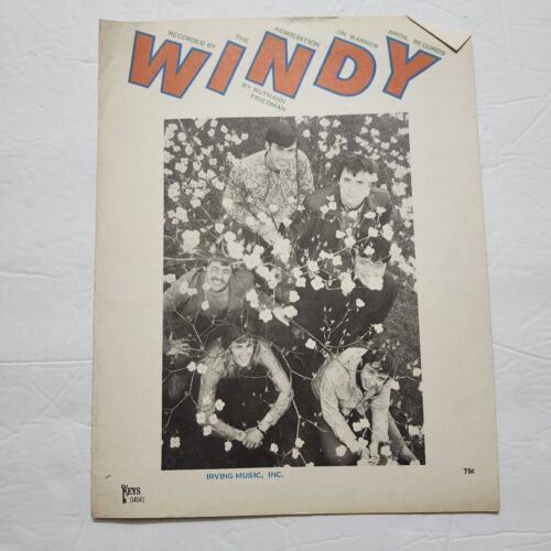 Vintage 1967 WINDY von Ruthann Friedman Warner Bros. Records Klavier Musik Noten