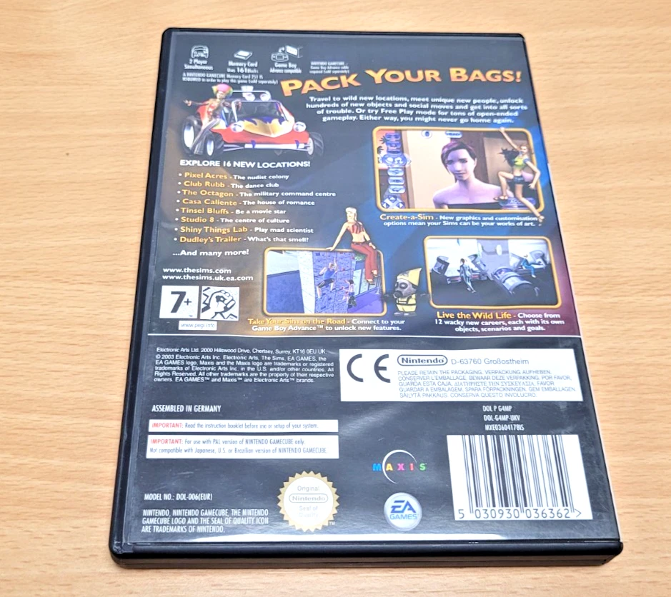 Nintendo Gamecube The Sims Bustin' Out PAL UK Complete Very Good - Image 2 of 4