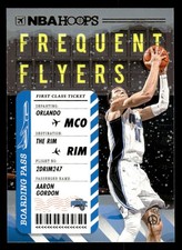 2020-21 Hoops Winter #1 Aaron Gordon Frequent Flyers Card Orlando Magic