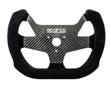 Sparco For F10c Carbon Suede Black Steering Wheel With Leather Grip Sparco For F10c Carbon Suede Black Steering Wheel With Leather Grip