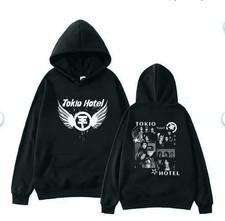 Vintage Tokio Hotel Hoodie   Kaulitz Rock Band Graphic  Fan Streetwear Hoodie