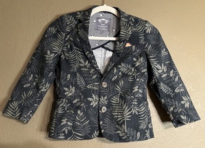 APPAMAN FINE TAILORING Midnight Palms NWOT Sports Jacket Little Boy s 6