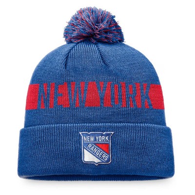 New York Rangers NHL Fanatics Fundamental Mütze Blau