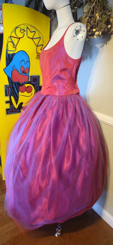 Vintage Y2k Red And Blue Corset Style Prom Dress By Bari-Jay Mkd Sz 11/12 - Image 4 of 4