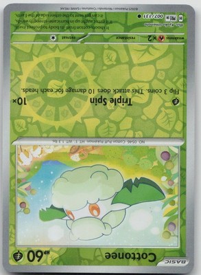 Pokemon TCG Cottonee Common Reverse Holo SV: Prismatic Evolutions 007/131