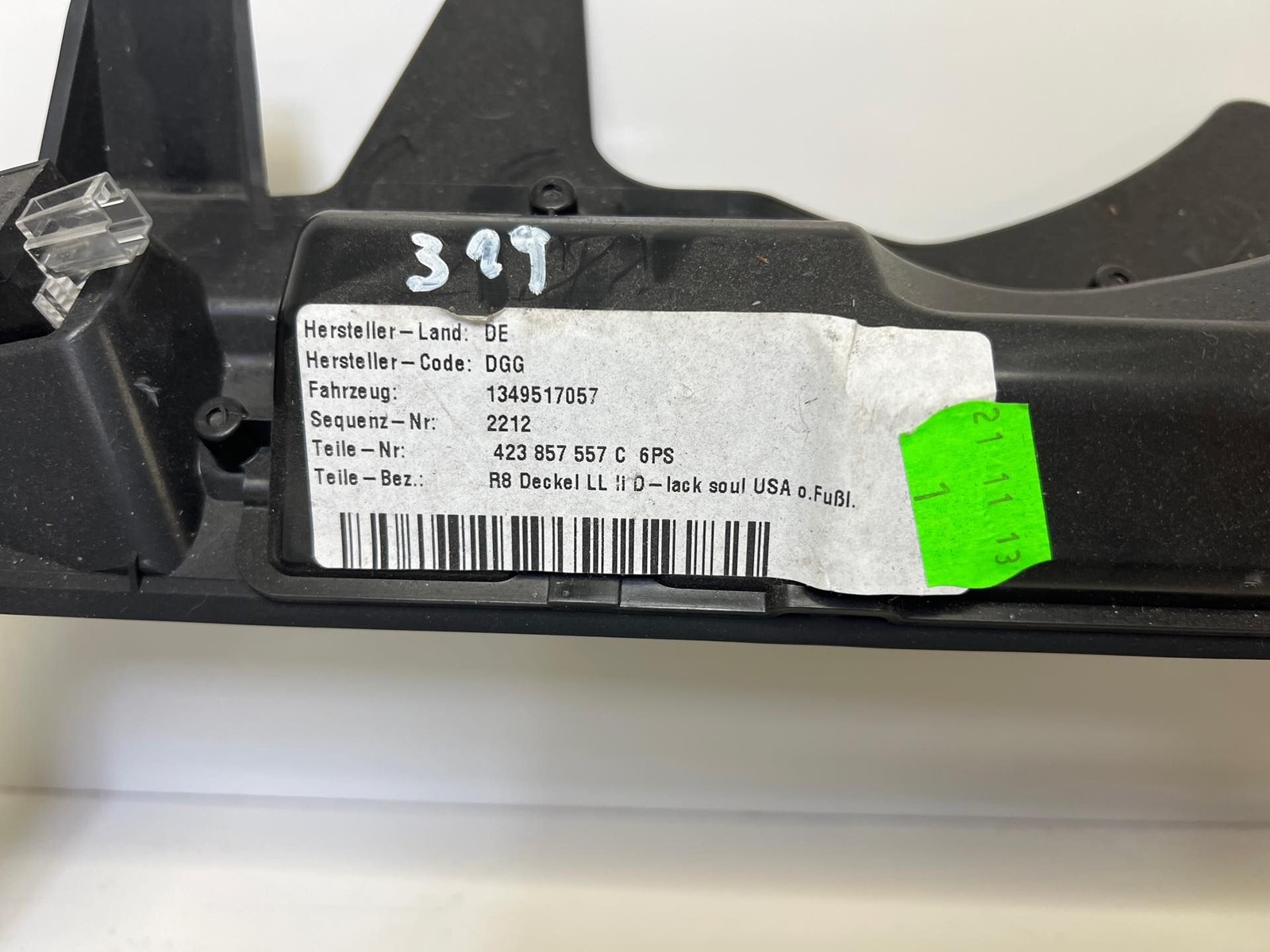 2008-2015 Audi R8 Left Driver Lower Dash Knee Panel Black 423857557C (MK)