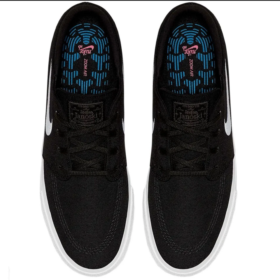 Nike Zoom Hombres Stefan Janoski Tenis 9.5 Lona RM SB AR7718-008 Zapatos de Skate Foto 3 de 4