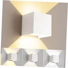 LED 20W Outdoor Wall Lights 20W-4.72in.【1 Pack】 White-3 colors Adjustable