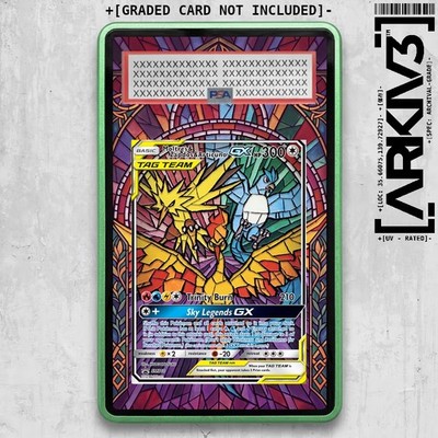 PSA/TAG Moltres and Zapdos and Articuno-GX (SM210) Extended Art Graded Case