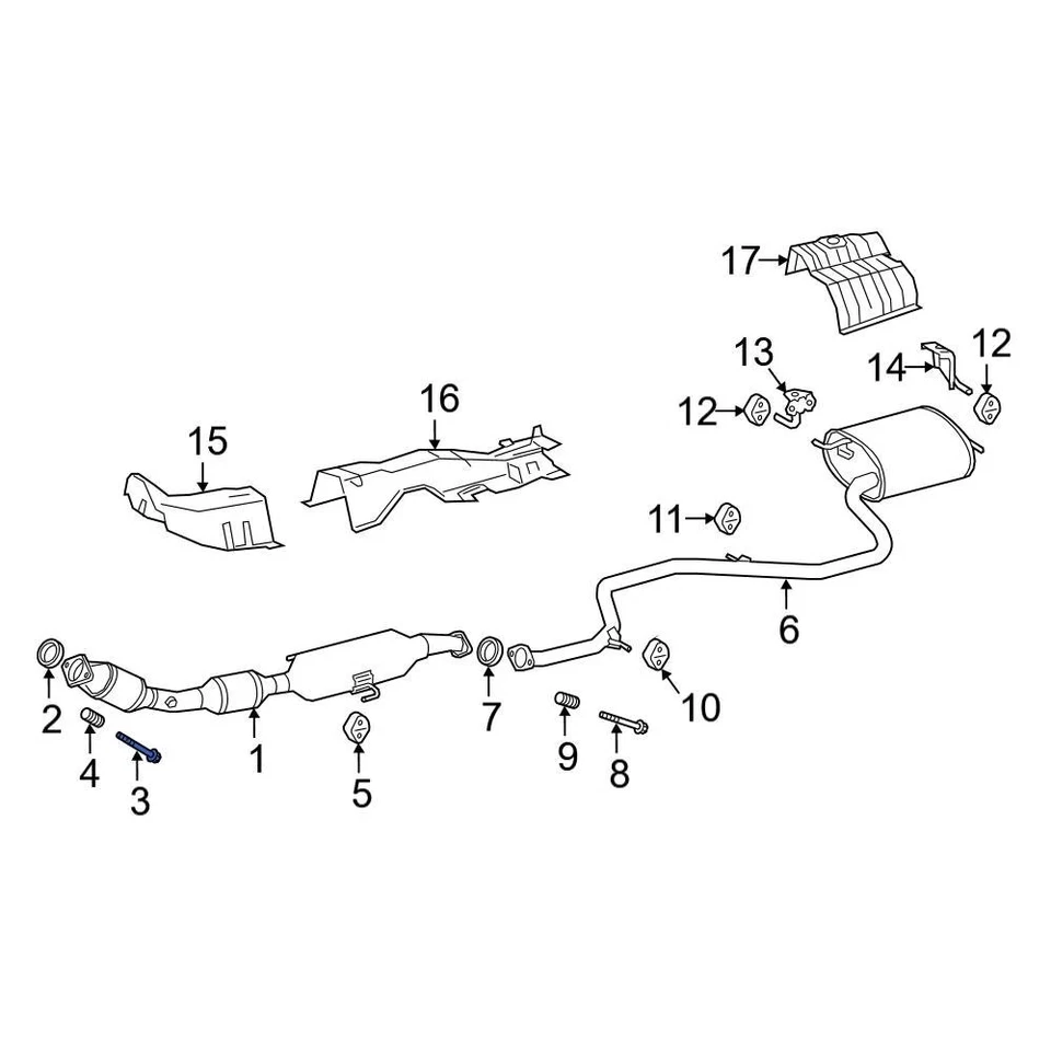 For Toyota Tacoma 2005-2024 Toyota 90109A0064 Front Exhaust Bolt - Изображение 4 из 4