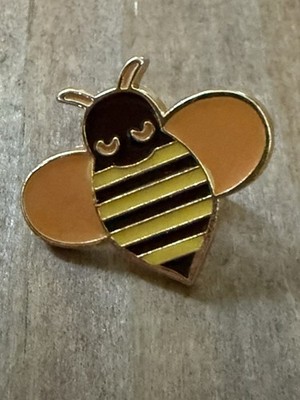 NEW Colorful 1'' Enamel Goldtone Bumble Bee Pin for Lapel Pack Hat w Pin Back