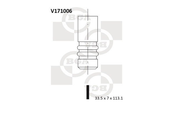 Fits BGA V171006 ENGINE VALVE