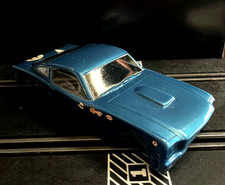 Ford Mustang Blue Slot Car Body with interior 1/24  Scale