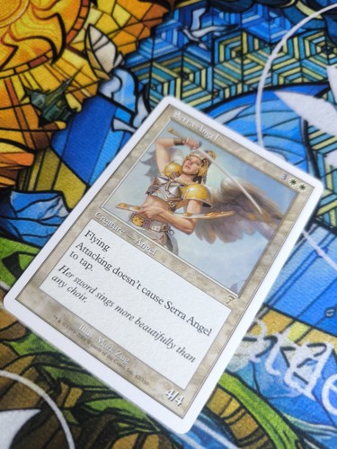 MTG Serra Angel 🇬🇧 Nm Magic the Gathering Serra Engel Rare OG Card White - Bild 3 von 5