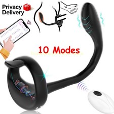 Male Prostate Massager Vibrator Thrusting Anal Butt Plug Dildo Sex Toys for Men
