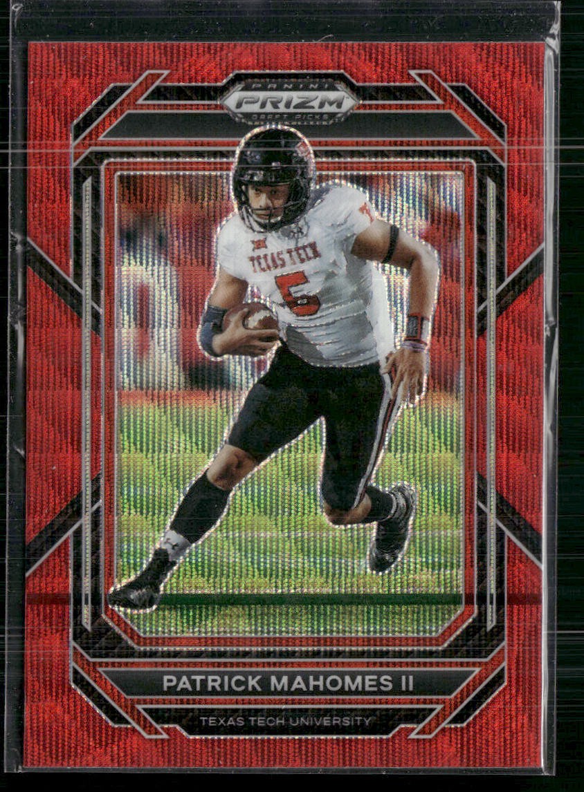 2023 Panini Prizm Draft Picks #81 Patrick Mahomes II Prizms Ruby Wave