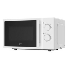 Igenix IGMS0820MSSW Manual Microwave 20L Capacity 800W Timer White Metal