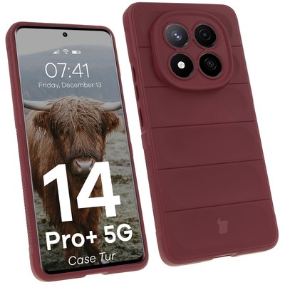 Handyhülle für Xiaomi Redmi Note 14 Pro Plus 5G Bizon Case Cover Dunkelviolett