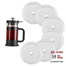 6 Packs French Press Filters Replacements, 4 Inch Premium Stainless Steel