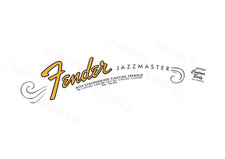 Fender Jazzmaster Headstock Waterslide Decal