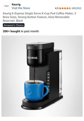 Keurig K-Express Essentials Single Serve Coffee Maker - Black