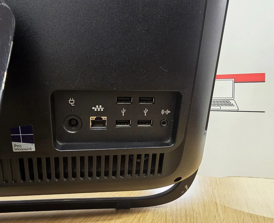 P45_PC ALL IN ONE HP 3520 I3-3100 20" 1600 x 900 HD RAM 4GB HDD 500GB USB WIN10 - Immagine 4 di 4