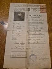 1920 SHS reisepass