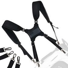 Golf Bag Straps,Universal Double Shoulder Shoulder Straps,PU Leather Golf Bag...