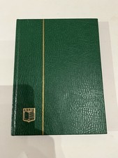 Vintage   “Abria ”.   Stamp.  Storage /organiser.  Album.   8” X 6” Green