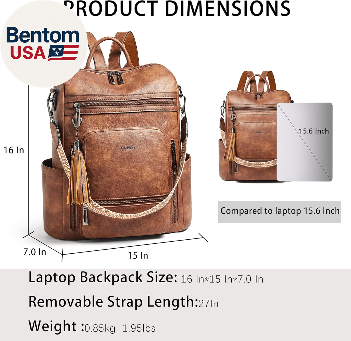 15 inch laptop backpack size MATEIN 3-in-1 with Tech Pouch access card pocket Lightweight Oxford School Backpack for