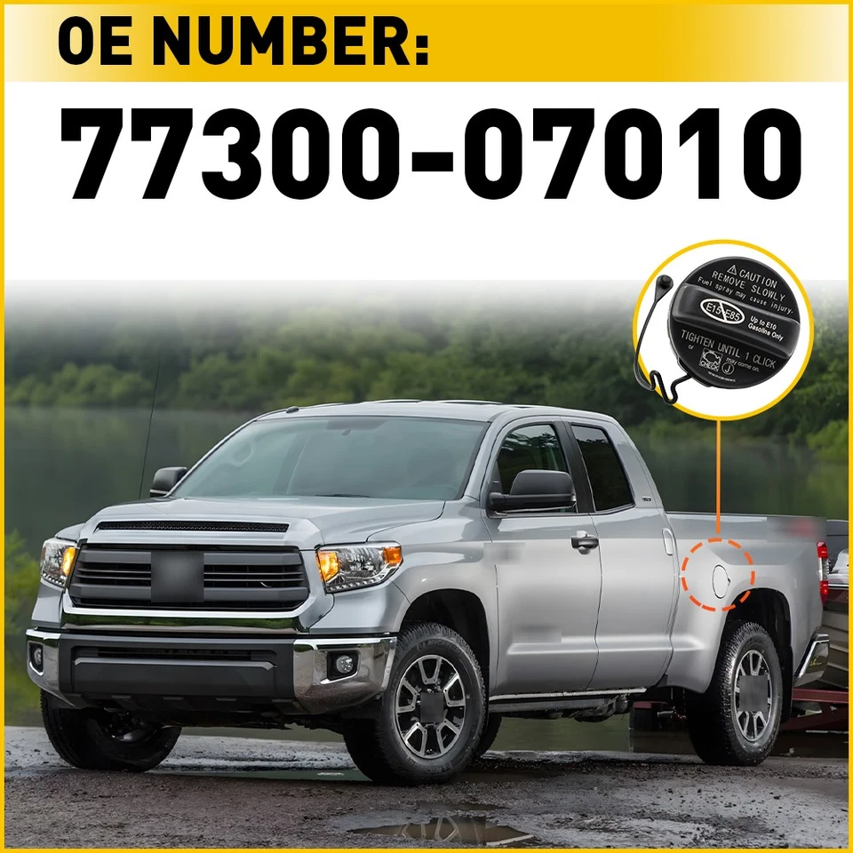 Cubierta de tapa de llenado de gasolina para Toyota Yaris Camry Avalon Venza Tacoma 2012-2015 Foto 2 de 4