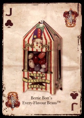 2015 Warner Bros. Hogwarts Castle Bertie Bott's Every-Flavour Beans Poker Card