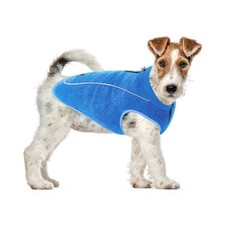 Insulated Fleece Sweater for Dogs  Lightweight Warm Dog Vest  Zipper Port f...