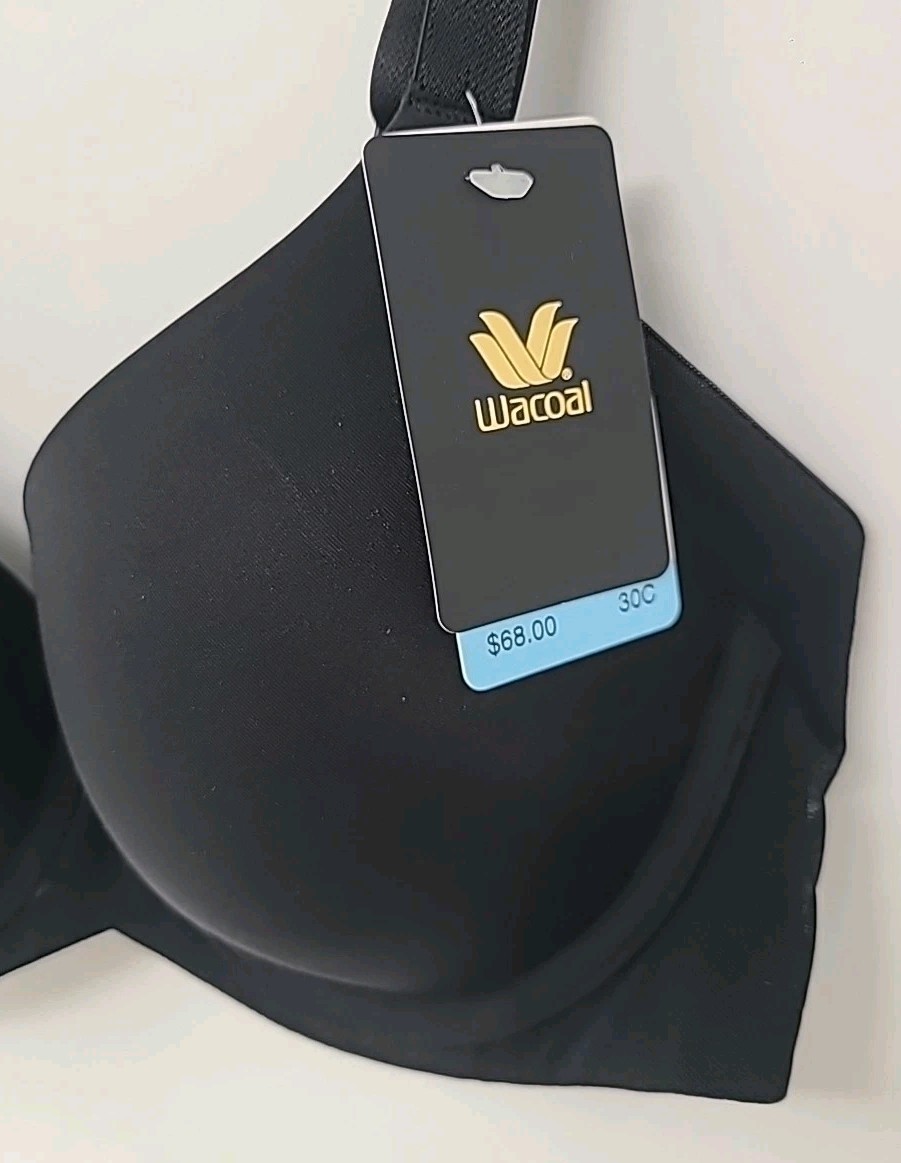 Wacoal Full Figure Ultimate Side Smoother Contour Bra 30 C Black Size 30C NWT View 5