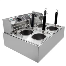 4 Hole Noodle Cooking Machine Commercial Pasta Cooker Pasta Makers 1.5kw