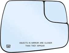 Right Side Heated Blind Spot Mirror - Convex Glass with Rear Holder 68402036AA