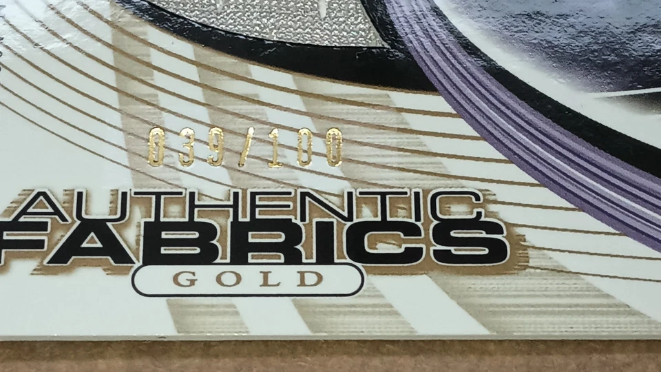 2004-UPPER DECK SP-RANDY MOSS AUTHENTIC FABRICS GOLD JERSEY-/100-VIKINGS - Image 4 of 4