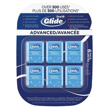 Oral-B Glide Advanced Comfort Plus Floss, 6 Count 40 m Each, Total 240 m or