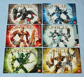 Lego Bionicle GLATORIAN LEGENDS (8984-8989) Bara Magna  Canisters & Instructions
