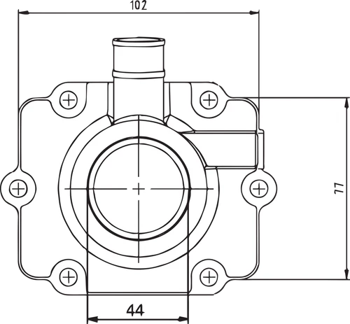 KIMPEX 301736 Carburetor Mounting Flange - Polaris - Picture 2 of 3