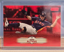 2025 Topps Stadium Series Jose Altuve #97 featuring the Red Foil parallel.