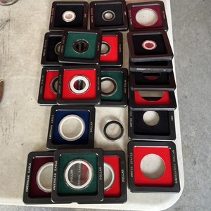Lot Of Assorted Airtite United States Coin Capsules Frames