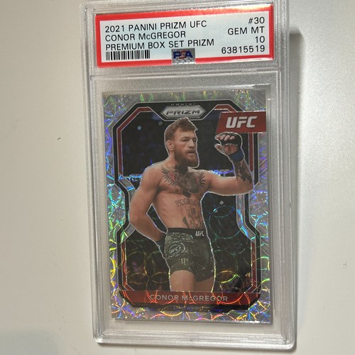 Conor McGregor 2021 Panini Prizm UFC Premium Scope Prizm Card 66/99 #30 PSA 10