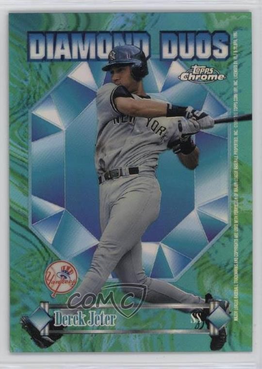 1997 Topps Chrome Diamond Duos Refractor Derek Jeter Bernie Williams HOF 1q7