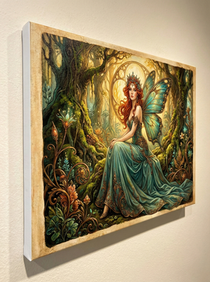 #ad Fairy Princess Fantasy Canvas Print 16x12 UV Printed Medieval Wall Art Decor $49.90