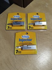 Lot of 3 New Schick Injector Razor Blades 3 P...