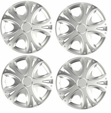 4x Wheel Trims Hub Caps 15" Covers in Silver