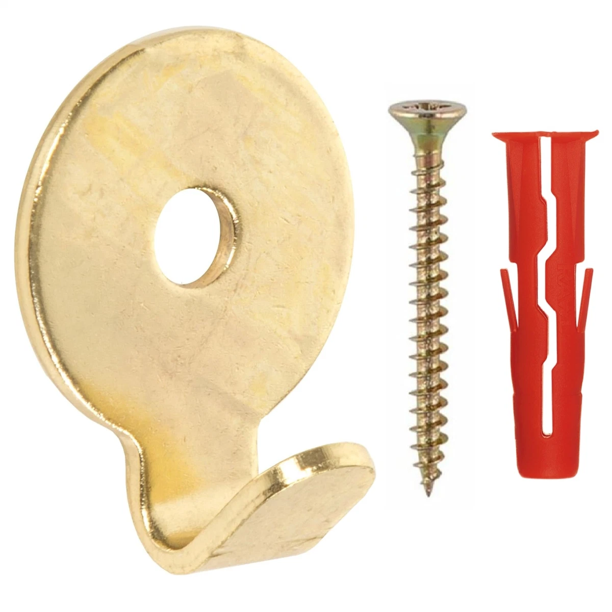 NKlaus Gancio A Muro In Ottone Dorato A Forma Di Ancora Marittima 8,5x13,5 Cm - Arredo Nautico