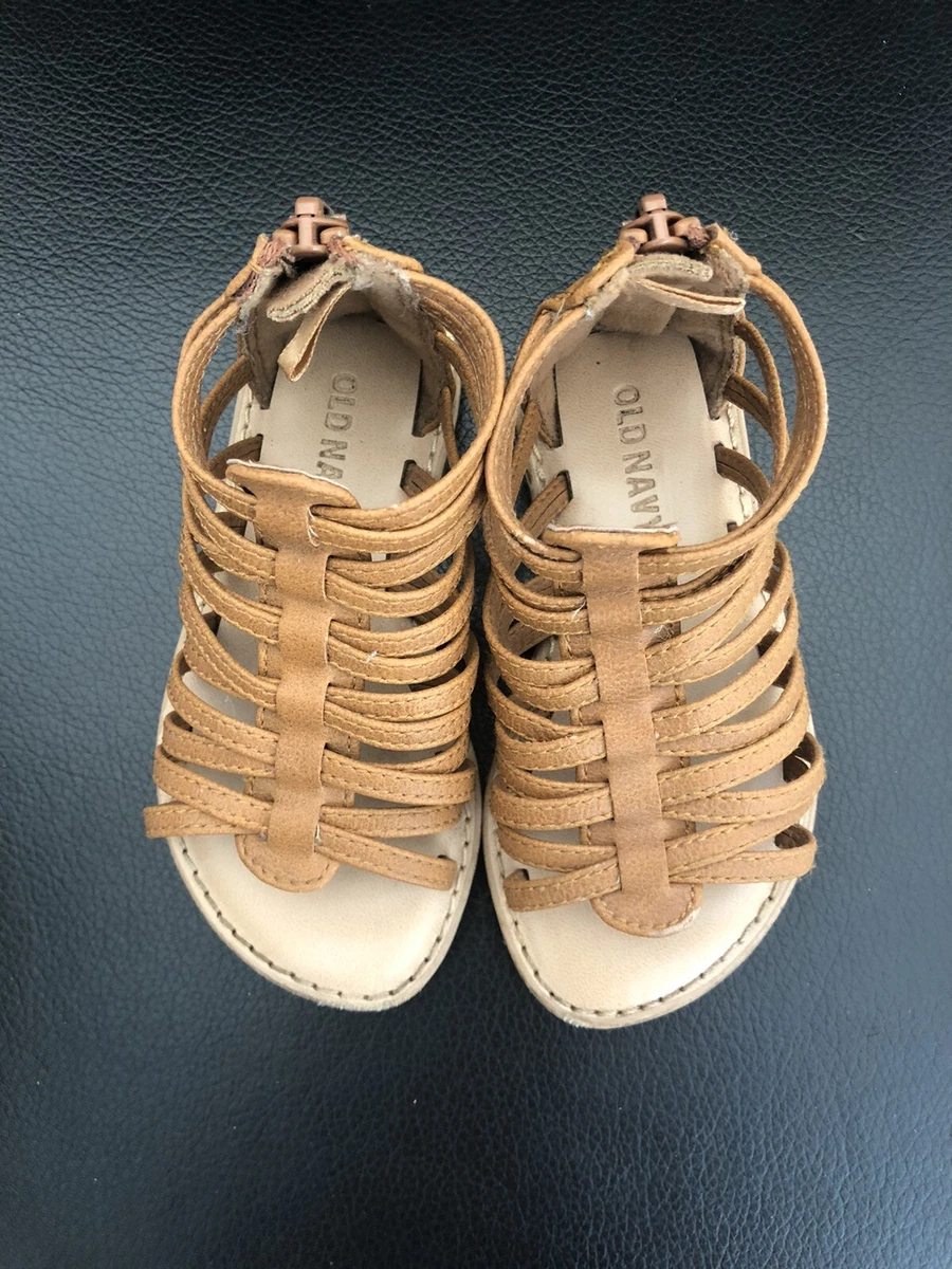 Old Navy Gladiator Sandals Silver Ballet Flats Size 6 Toddler Girls Lot Of 2